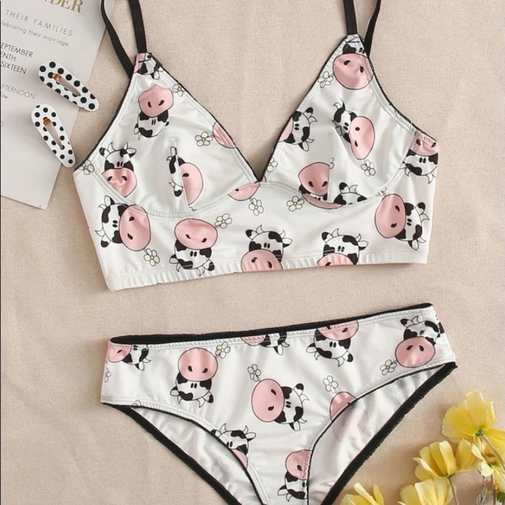 ✨DONATED✨ Cow Lingerie Set
